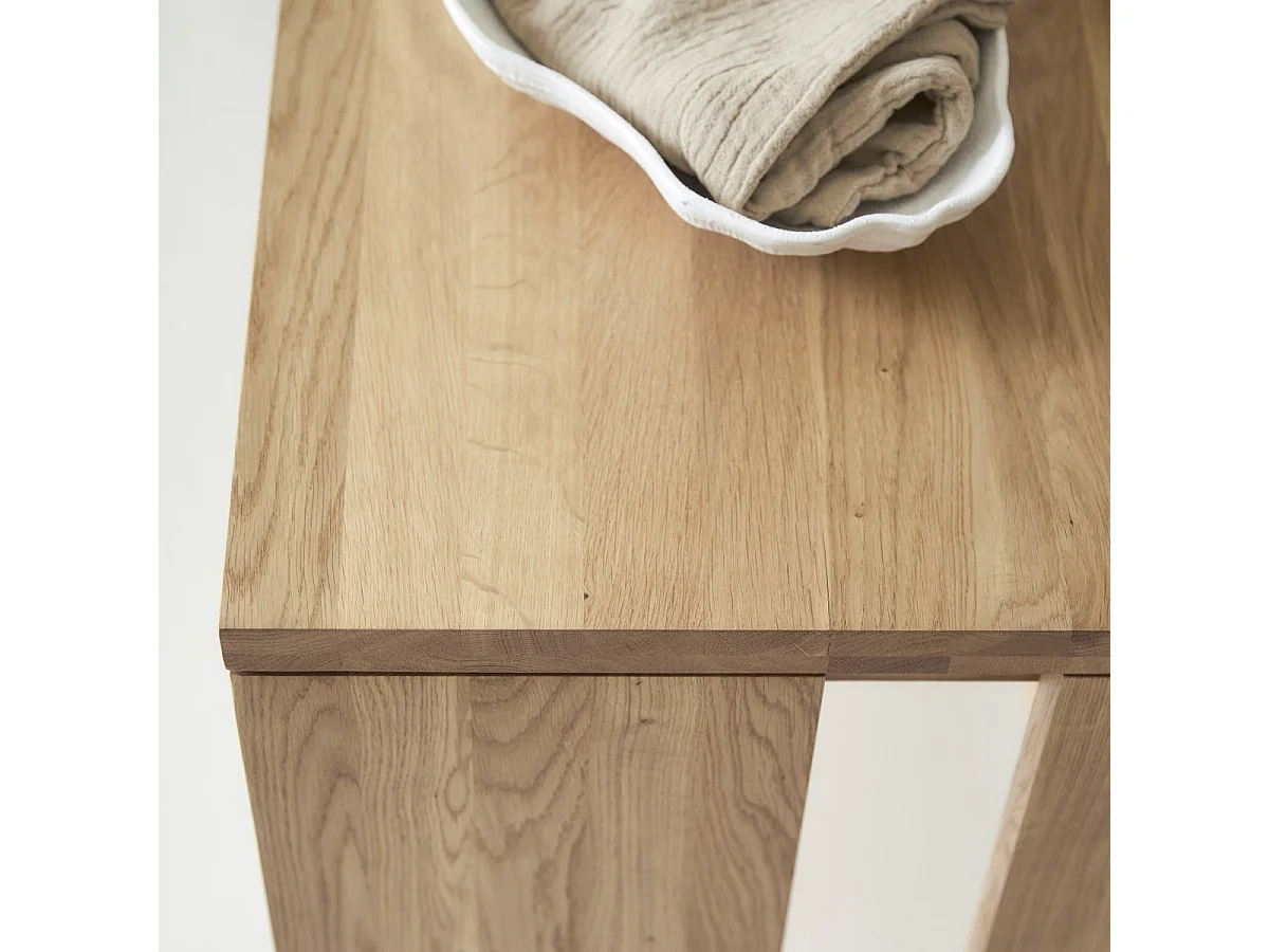 Scrivania Eden in legno di rovere massello 160 cm