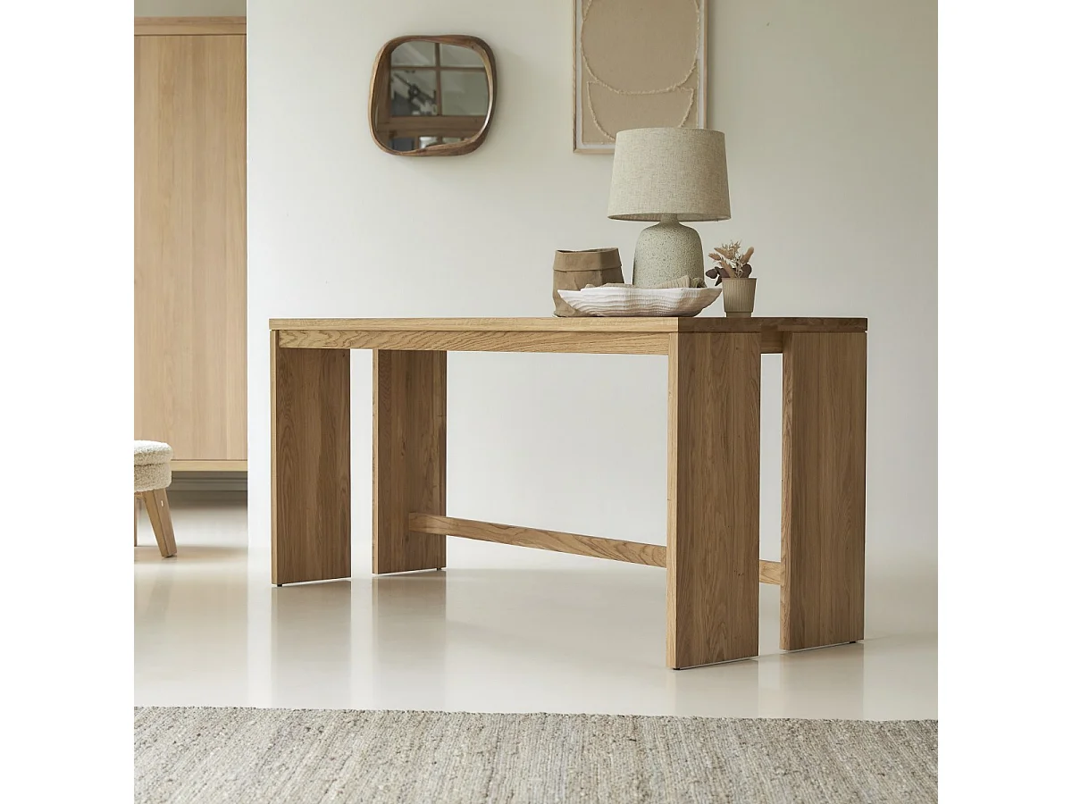 Schreibtisch Eden aus massivem Eichenholz 160 cm