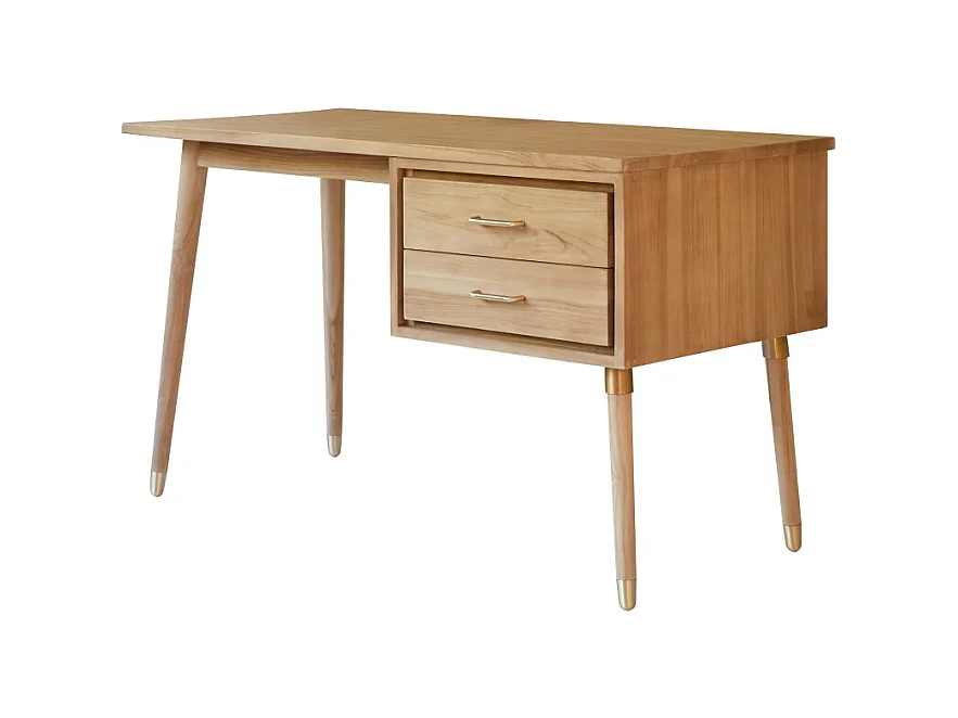 Scrivania in Teak naturale stile vintage