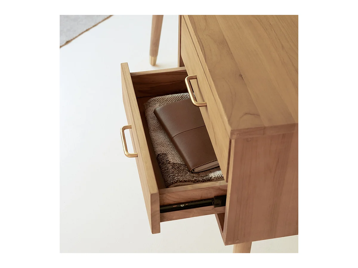 Scrivania in Teak naturale stile vintage