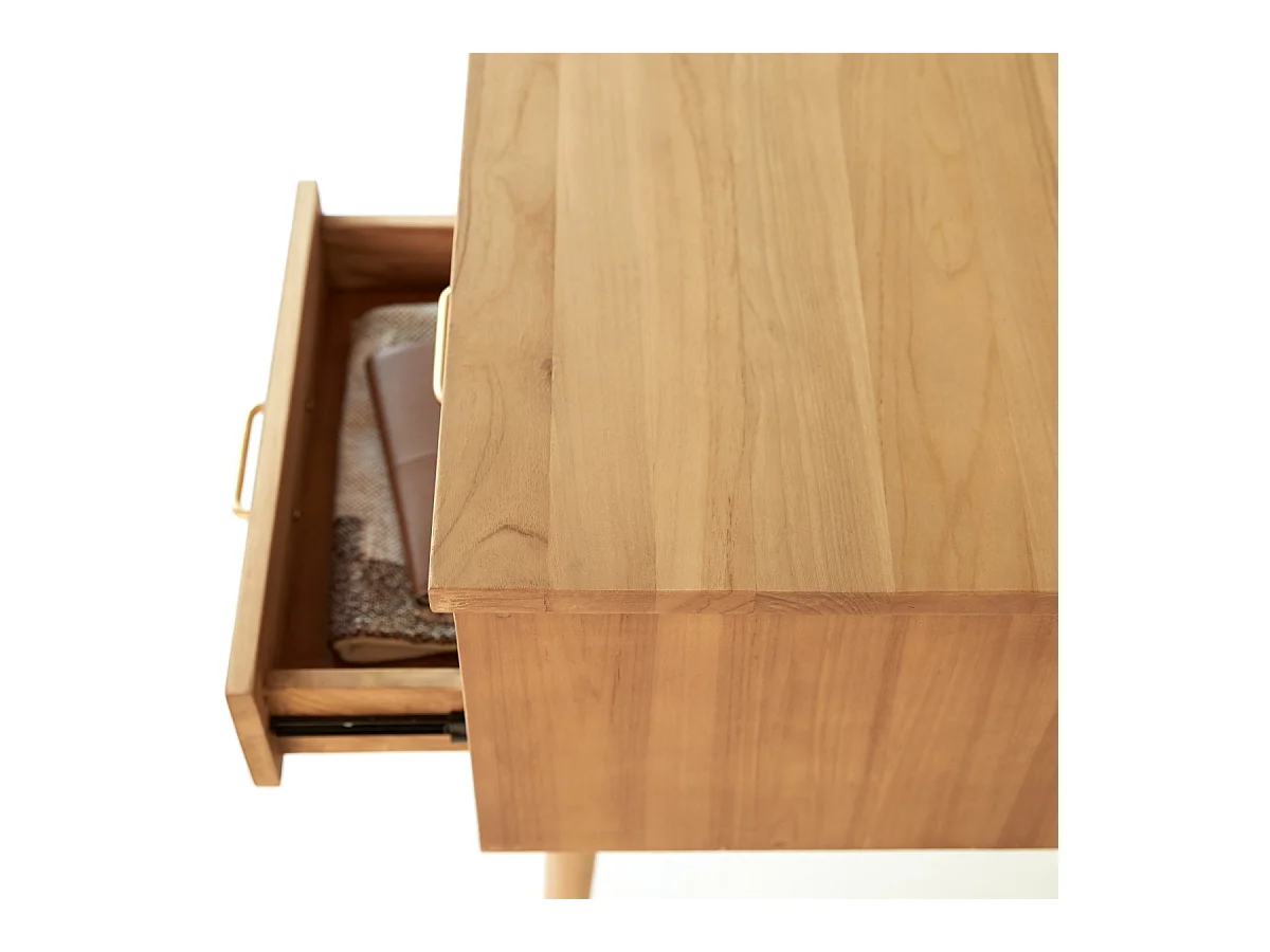 Scrivania in Teak naturale stile vintage