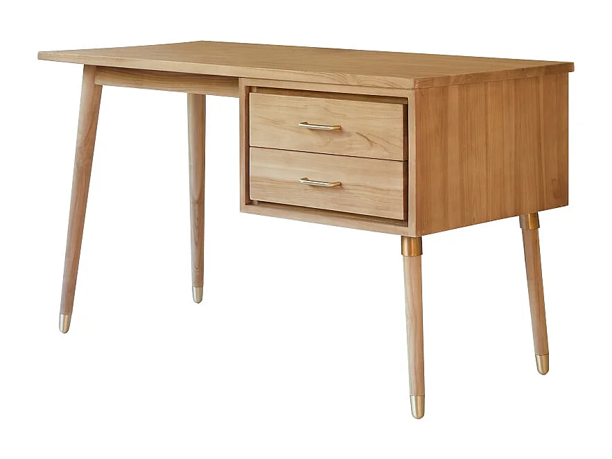 Scrivania in Teak naturale stile vintage
