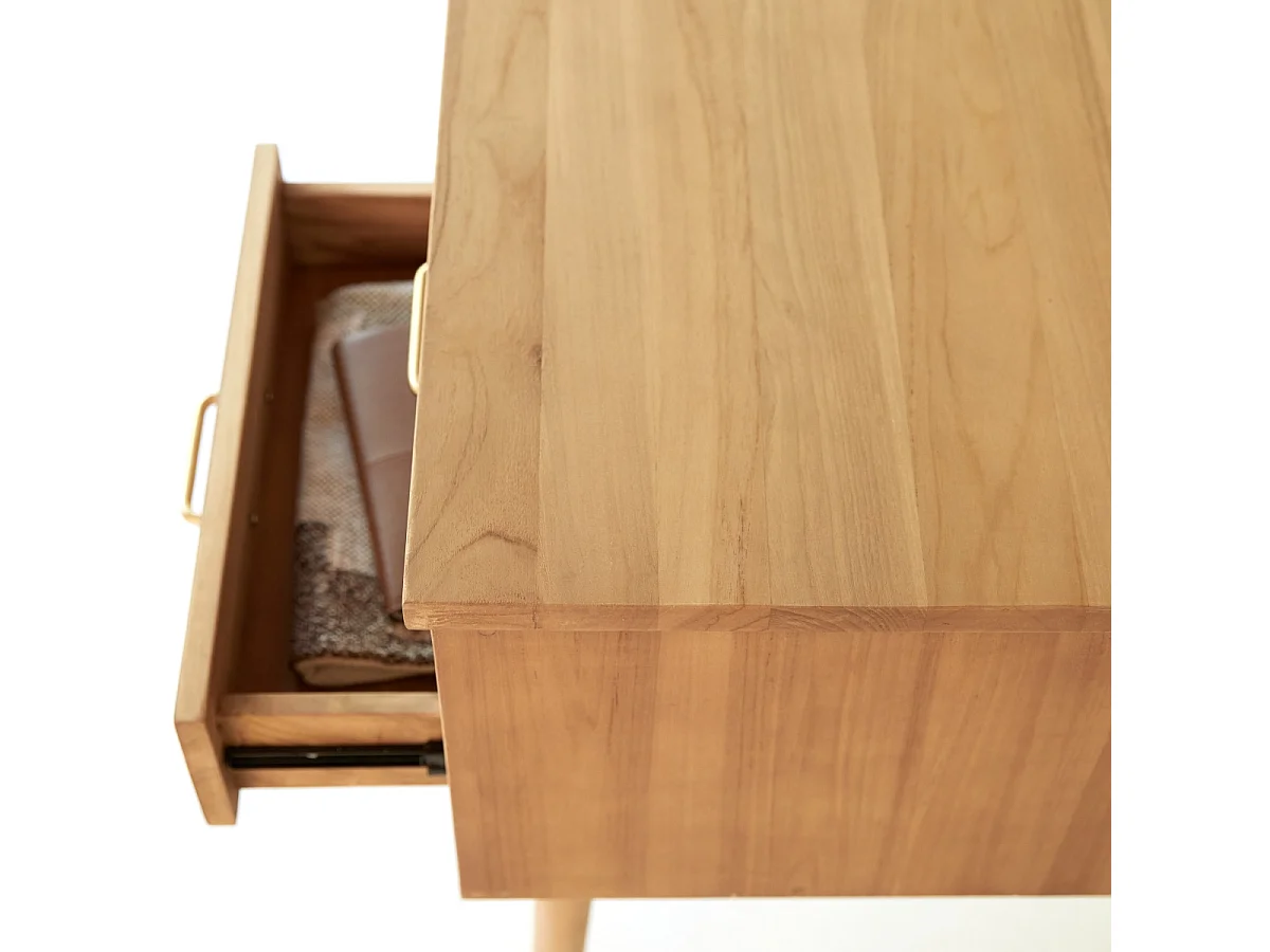 Scrivania in Teak naturale stile vintage