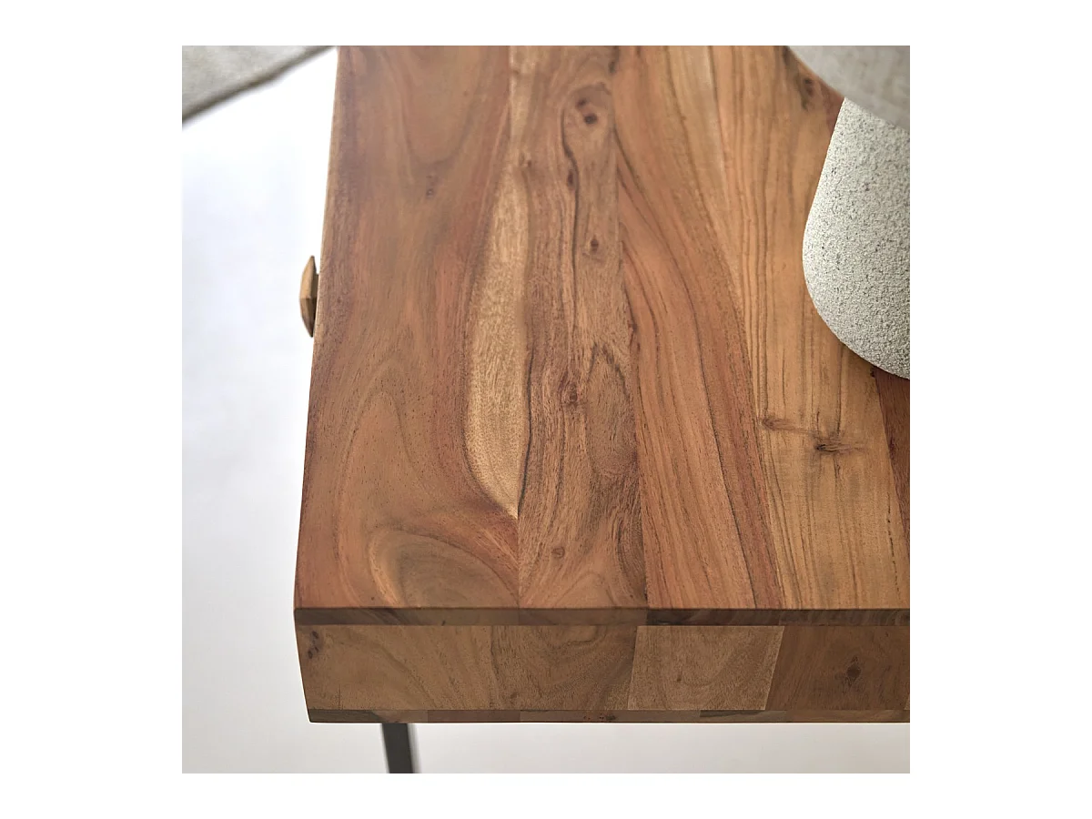 Bureau en bois d'acacia massif 115 Temis