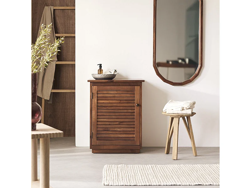 Mobile contenitore Loggia in legno di acacia massello 60 cm