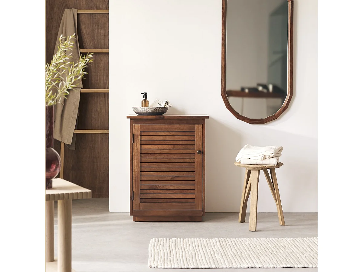 Mobile contenitore Loggia in legno di acacia massello 60 cm