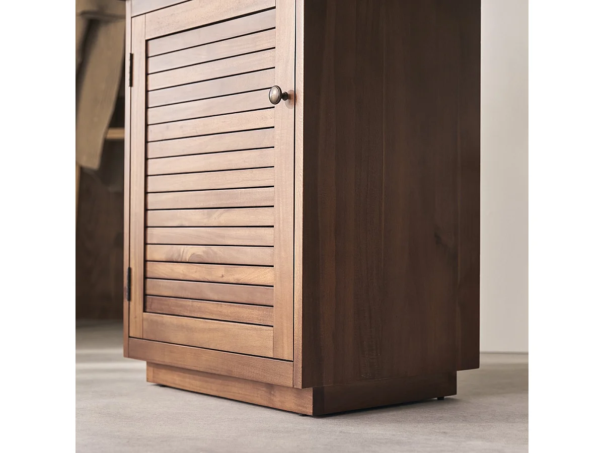 Mobile contenitore Loggia in legno di acacia massello 60 cm