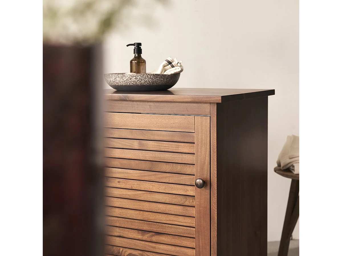 Mobile contenitore Loggia in legno di acacia massello 60 cm