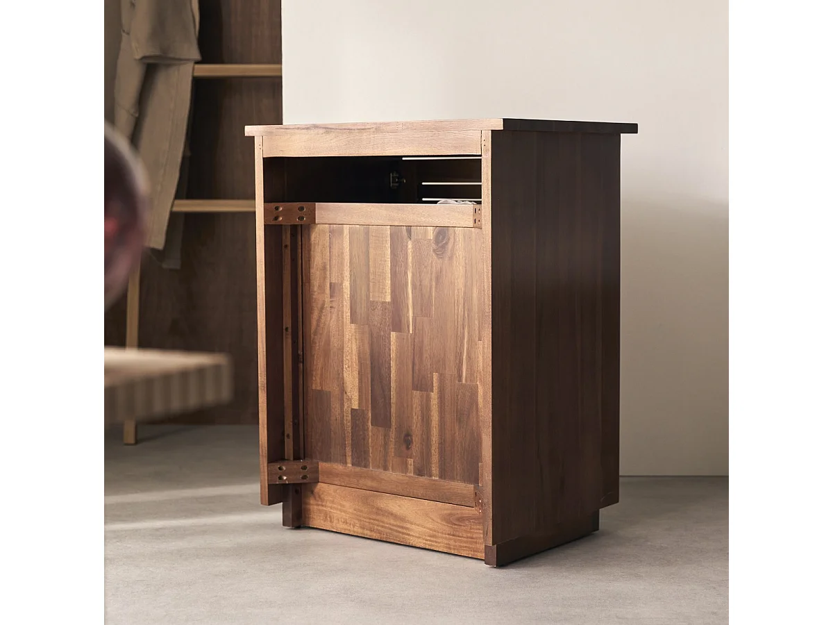 Mobile contenitore Loggia in legno di acacia massello 60 cm