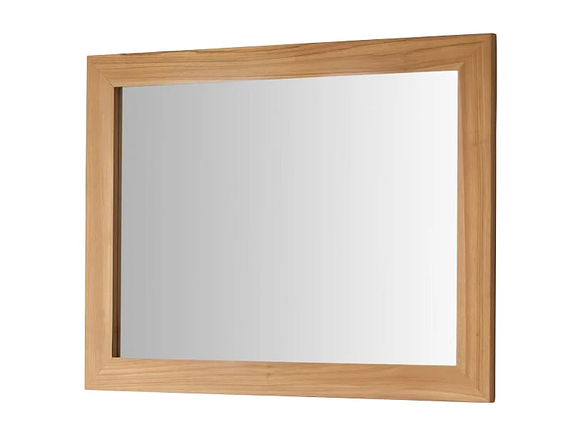 Deko-Spiegel Tona aus Teakholz, 120 × 90 cm