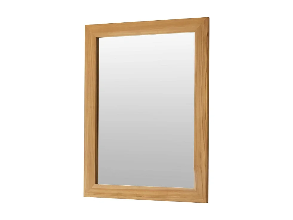 Deko-Spiegel Tona aus Teakholz, 120 × 90 cm