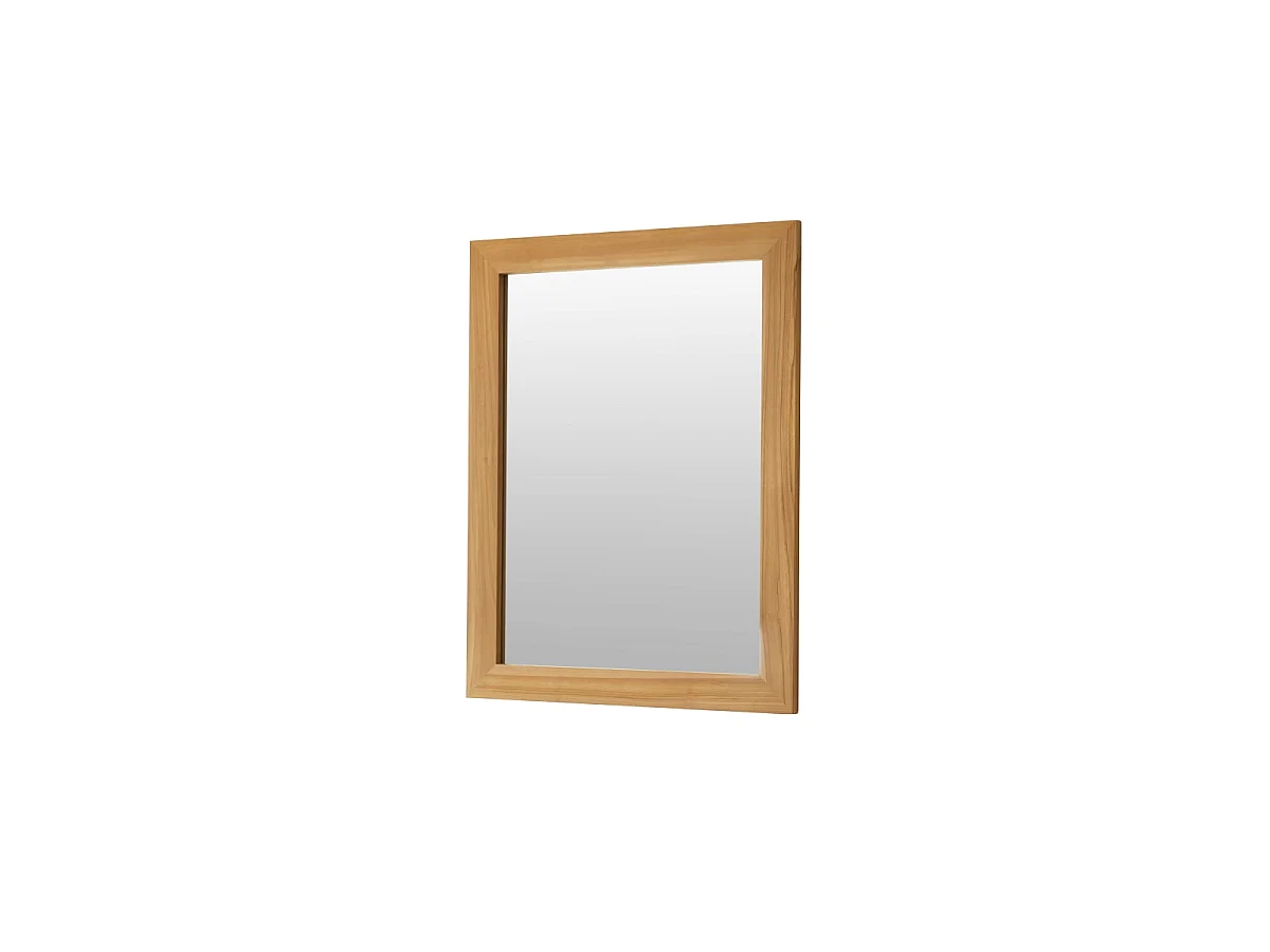 Specchio decorativo in legno di teak 120x90 cm Tona