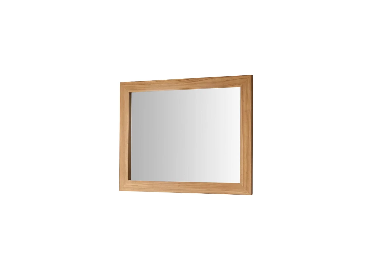 Specchio decorativo in legno di teak 120x90 cm Tona
