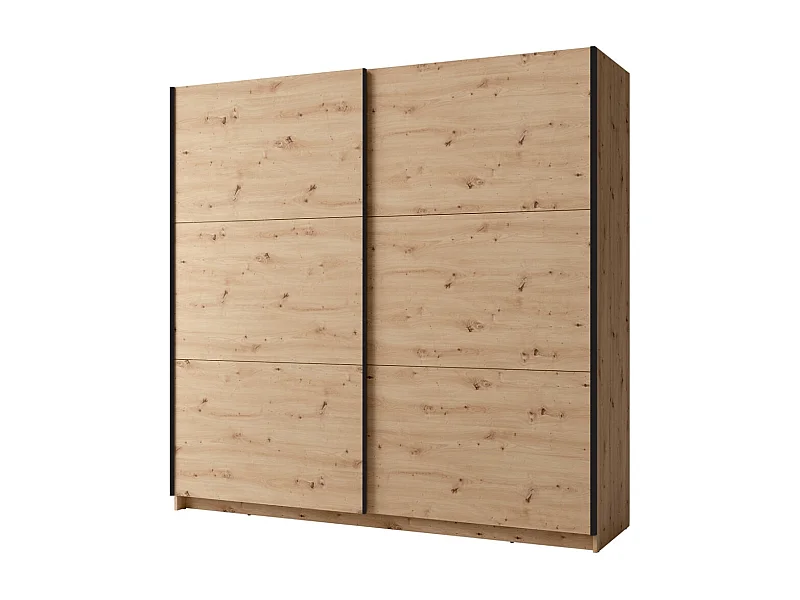 Armario ARSALA 150 cm en roble artesano – 2 puertas corredizas