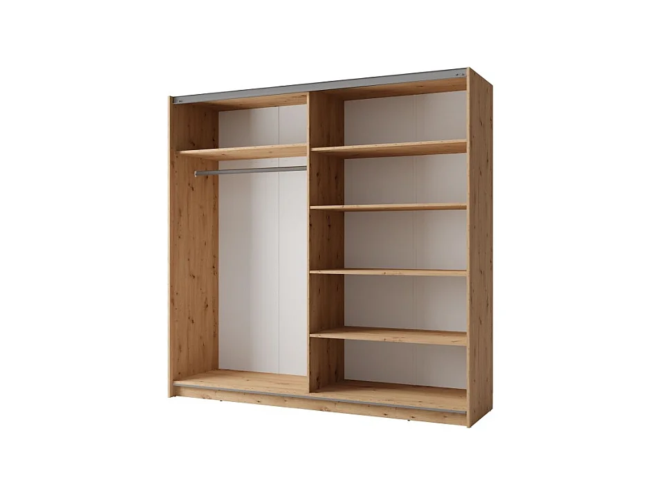 Armario ARSALA 150 cm en roble artesano – 2 puertas corredizas