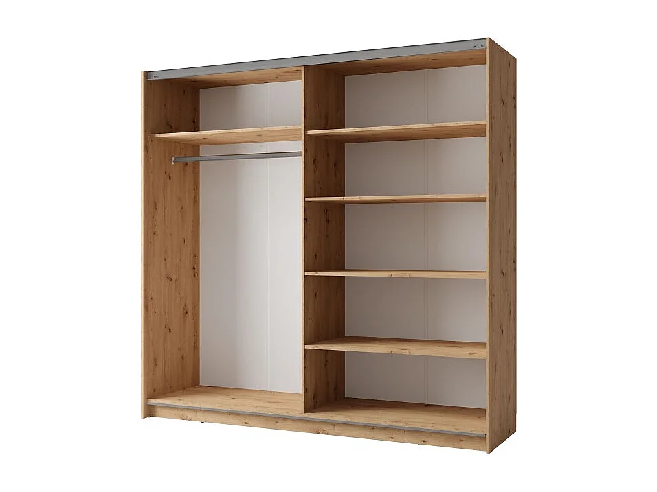 Armário ARSALA 150 cm em carvalho artesanal – 2 portas de correr