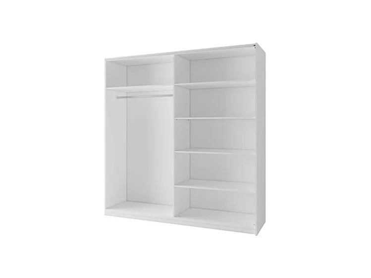 Armário branco com 2 portas de correr 150 cm – Coleção ARSALA