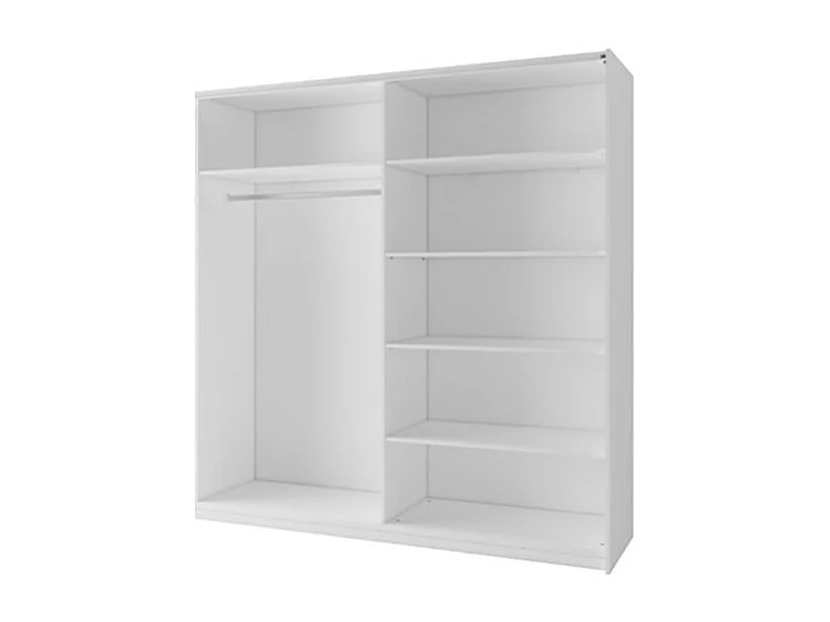 Armoire blanche 2 portes coulissantes 150 cm – Collection ARSALA