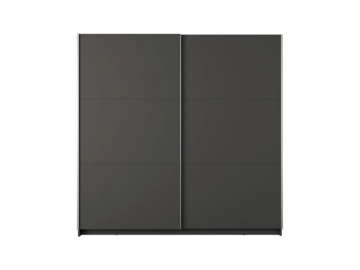 Armario ARSALA 150 cm en gris grafito – 2 puertas correderas