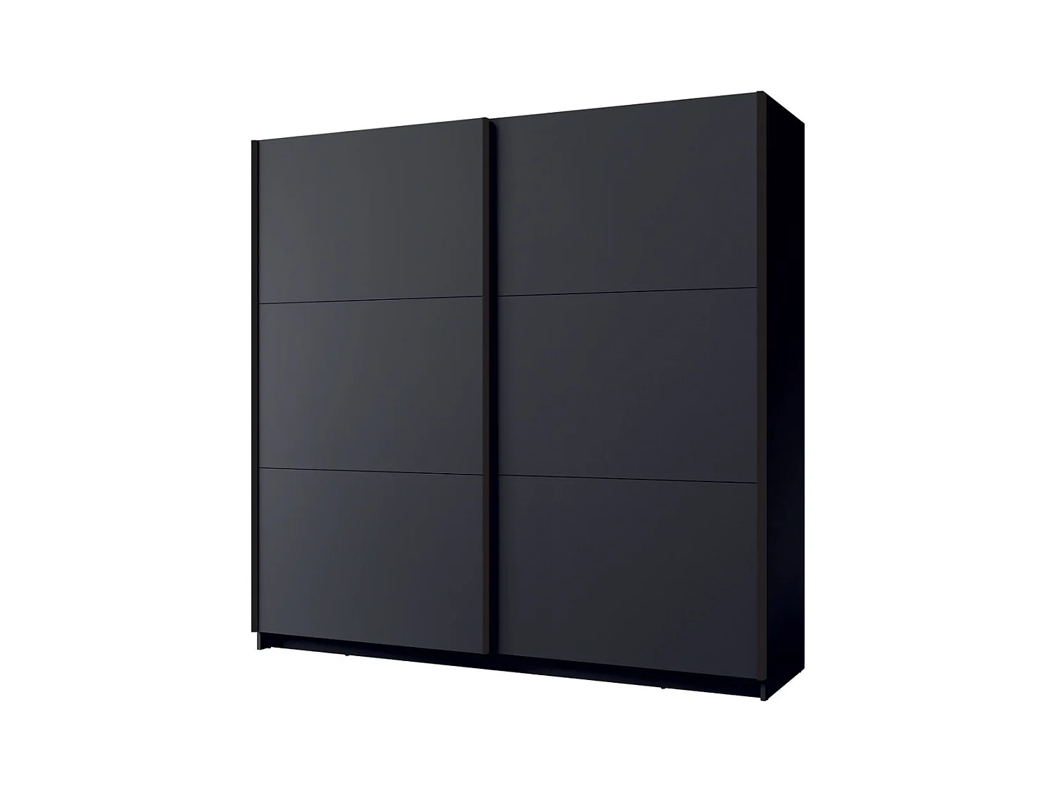 Armoire ARSALA 150 cm en gris graphite – 2 portes coulissantes
