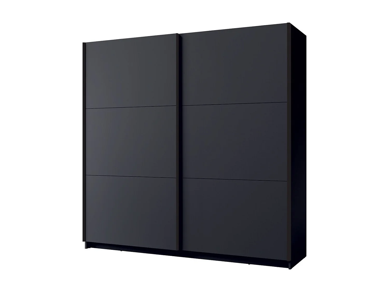 Armario ARSALA 150 cm en gris grafito – 2 puertas correderas