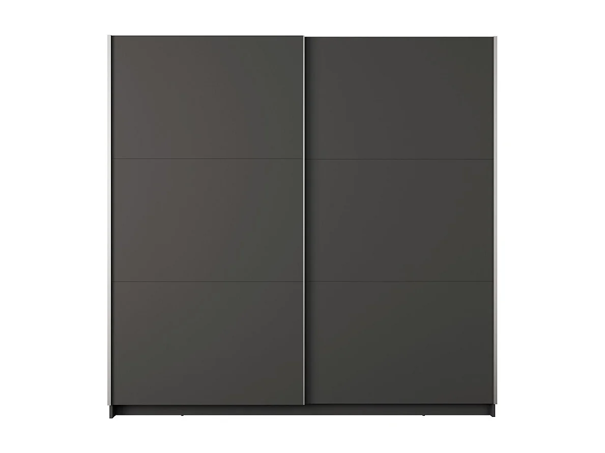 Armario ARSALA 150 cm en gris grafito – 2 puertas correderas