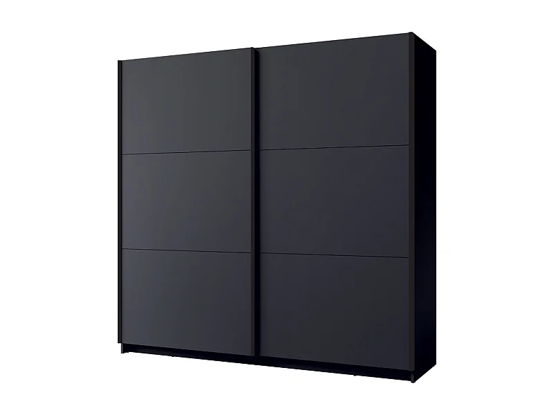 Armario ARSALA 150 cm en gris grafito – 2 puertas correderas