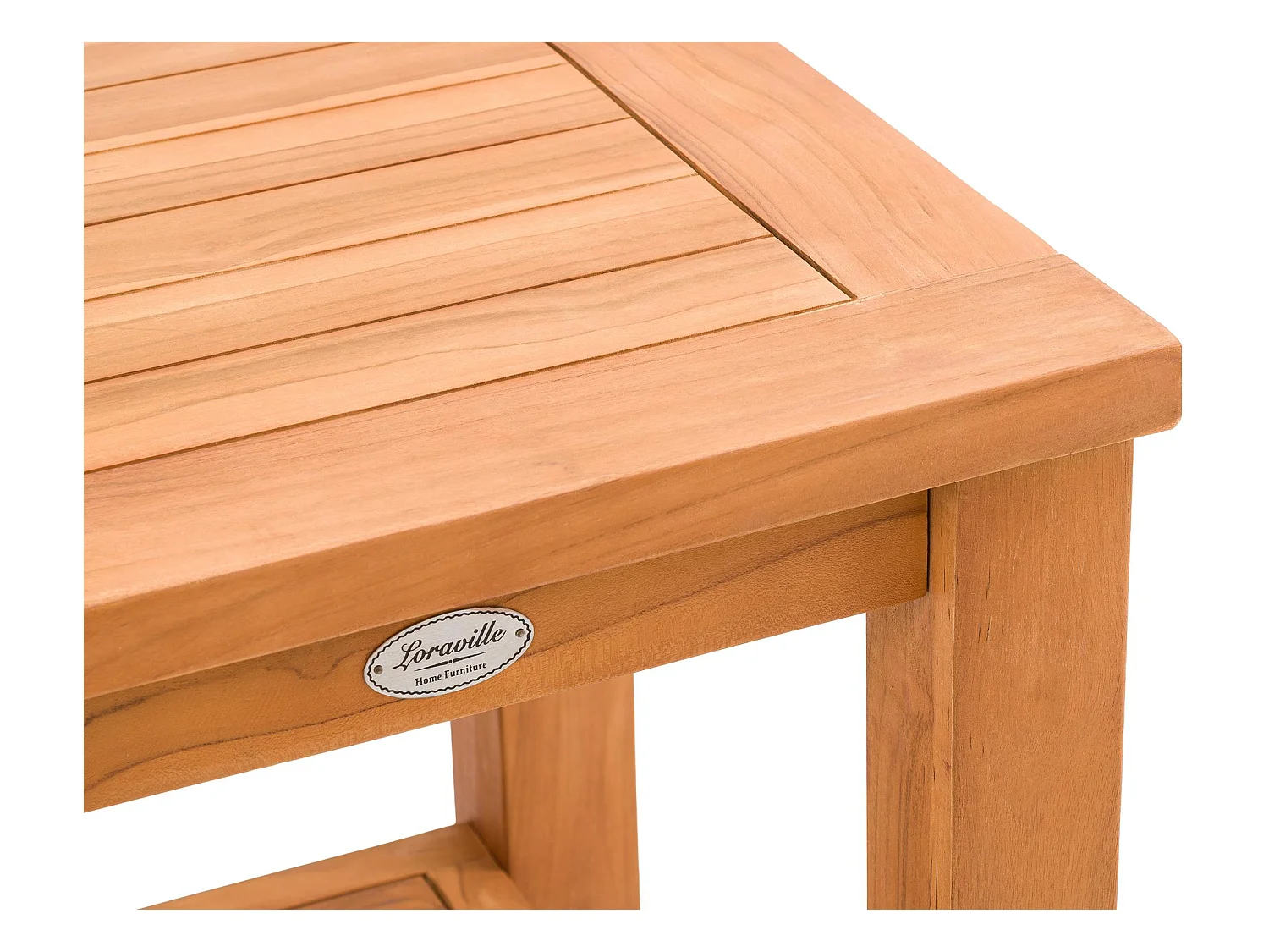 Table d'appoint - carré - Bois - 45 x 45 cm - Teck - Keaton