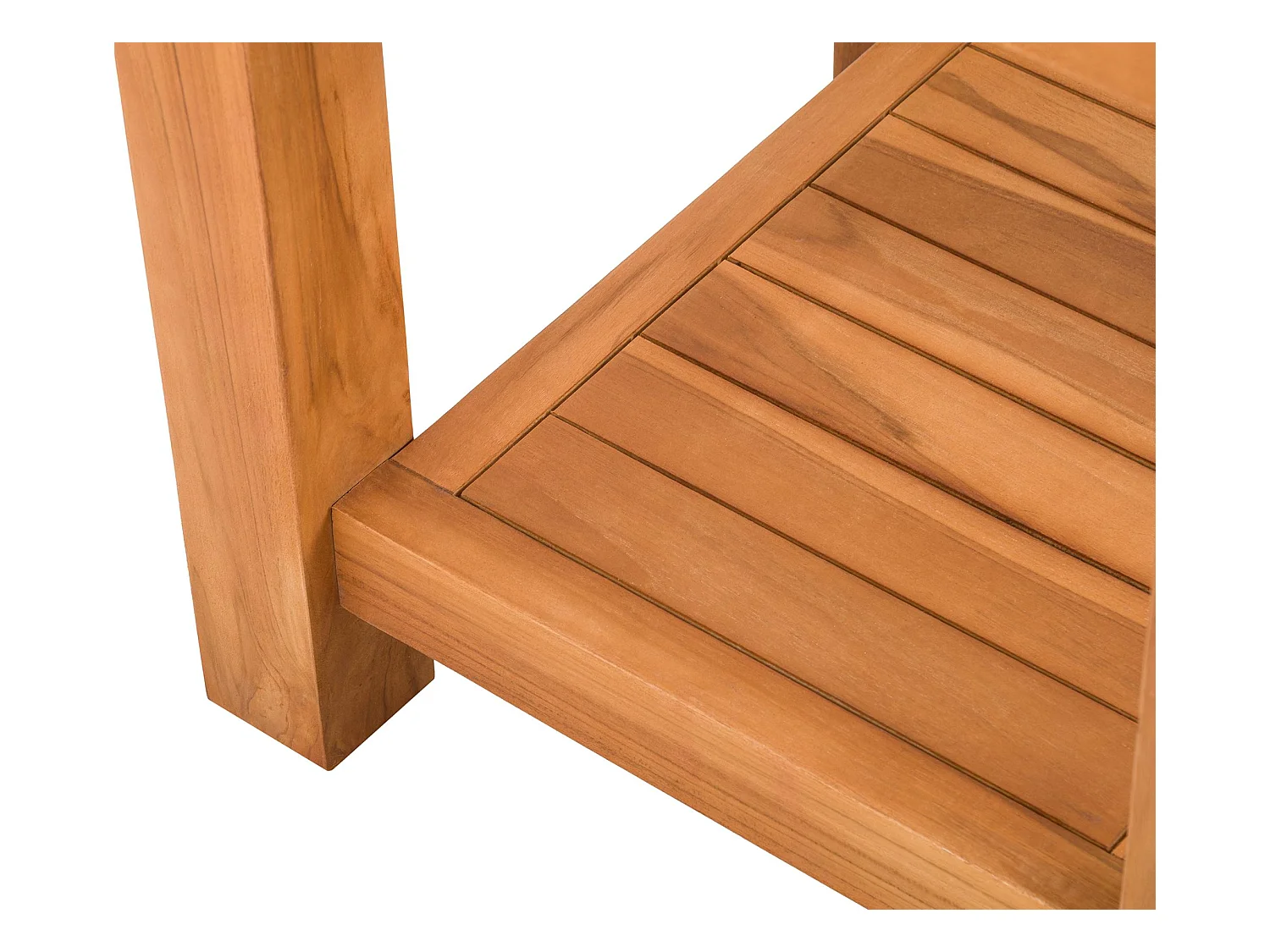 Table d'appoint - carré - Bois - 45 x 45 cm - Teck - Keaton