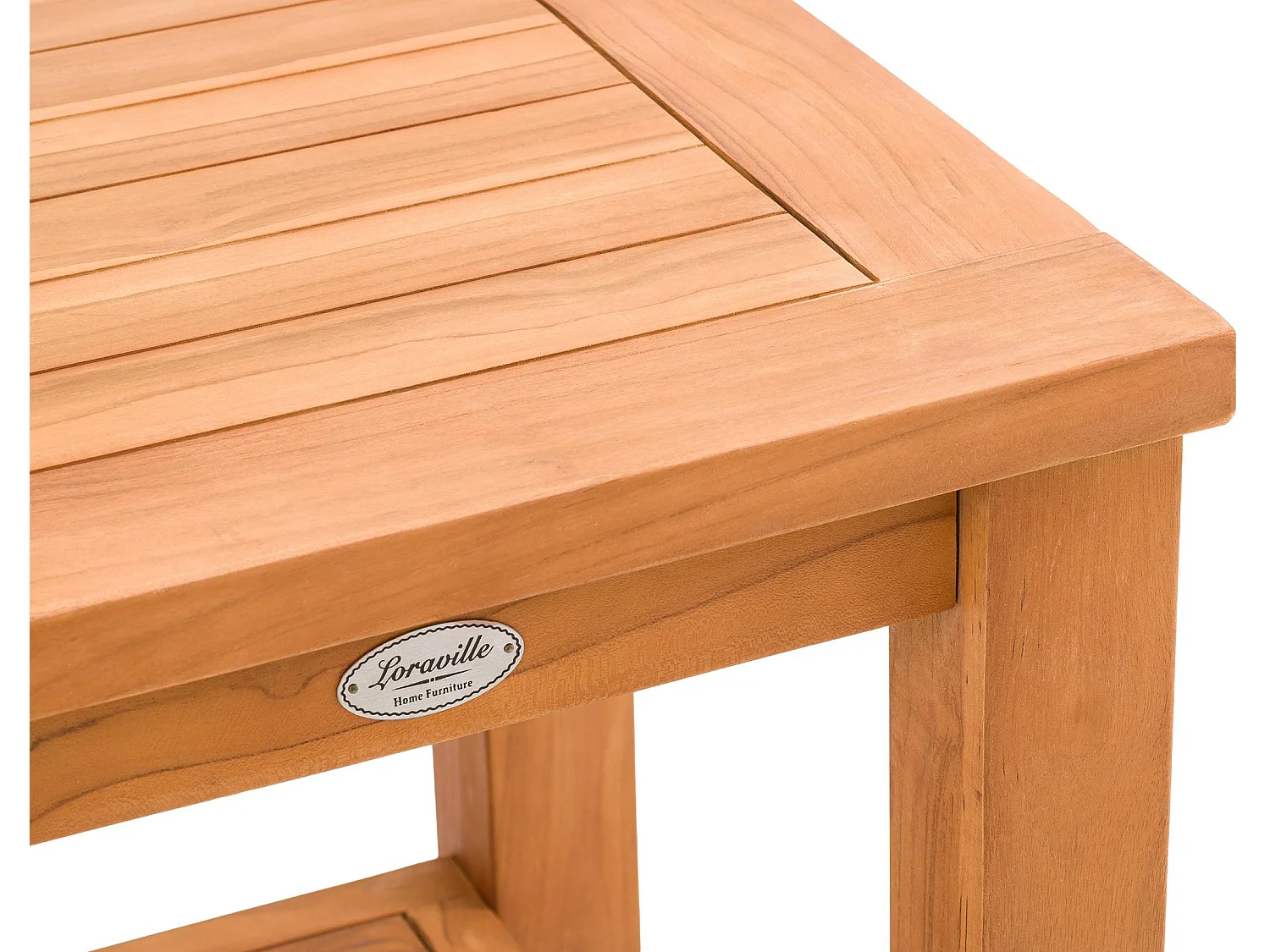 Table d'appoint - carré - Bois - 45 x 45 cm - Teck - Keaton