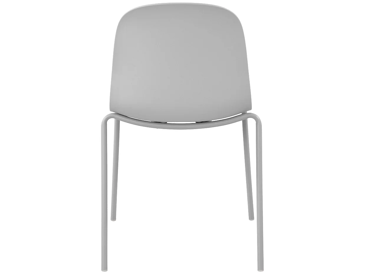 Lot de 2  Chaise de conférence - Plastique - Gris clair - Hardin