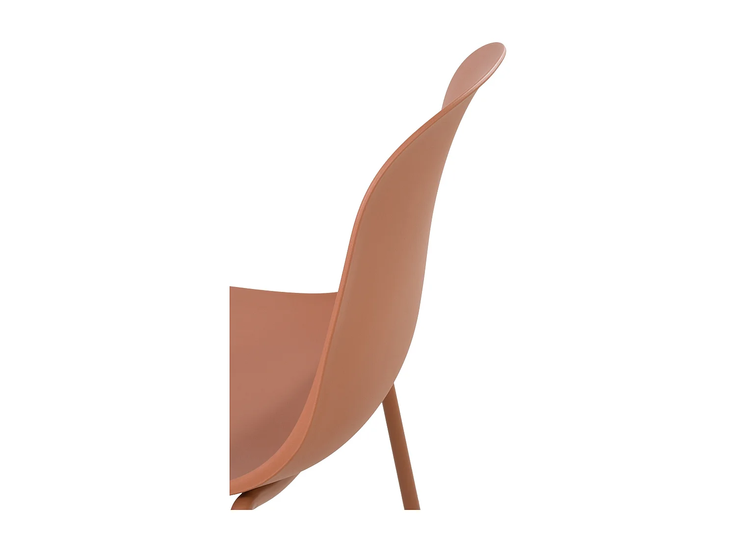 Lot de 2  Chaises de jardin - Plastique - Terre cuite - Hardin