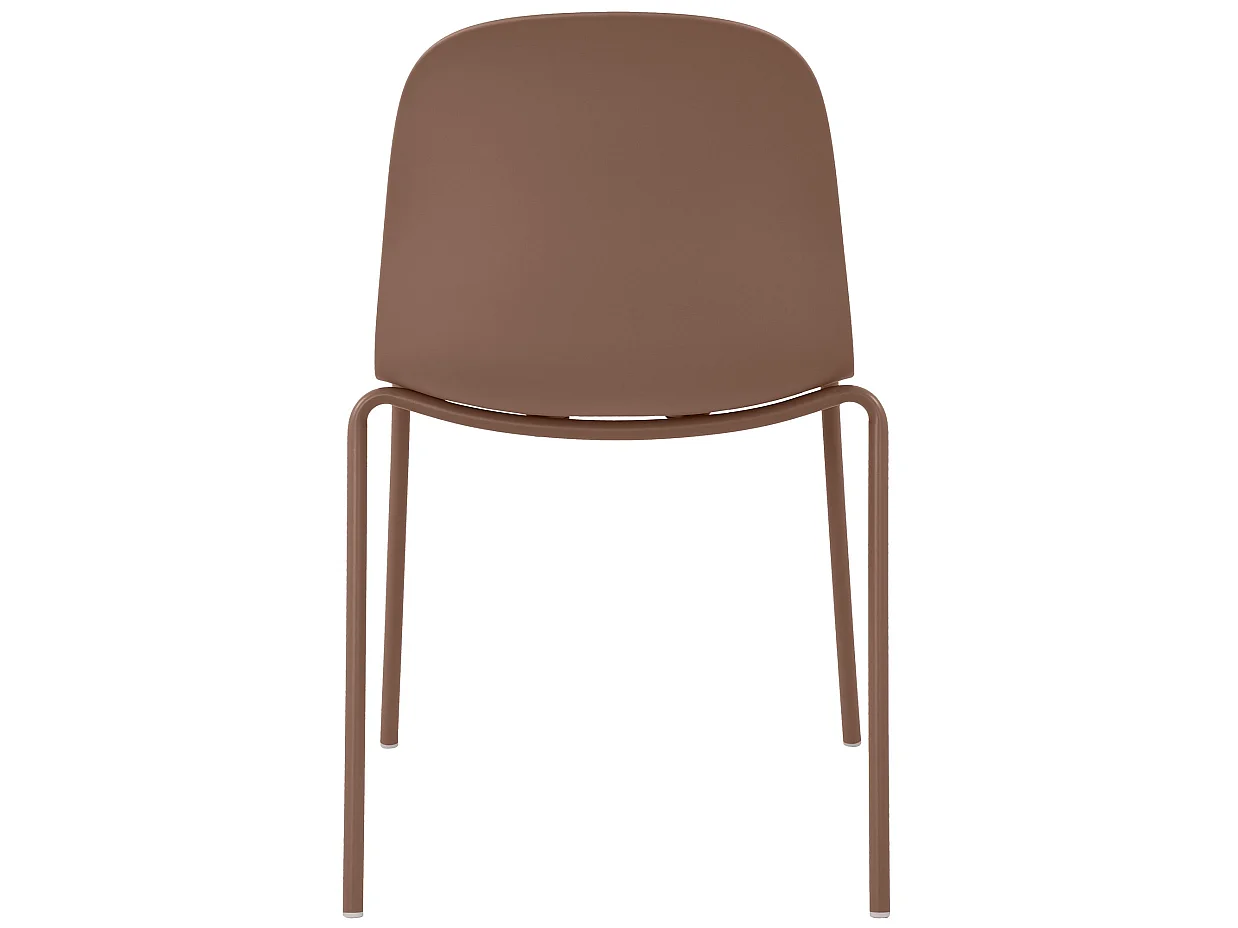 Lot de 2  Chaise de conférence - Plastique - Terre cuite - Hardin
