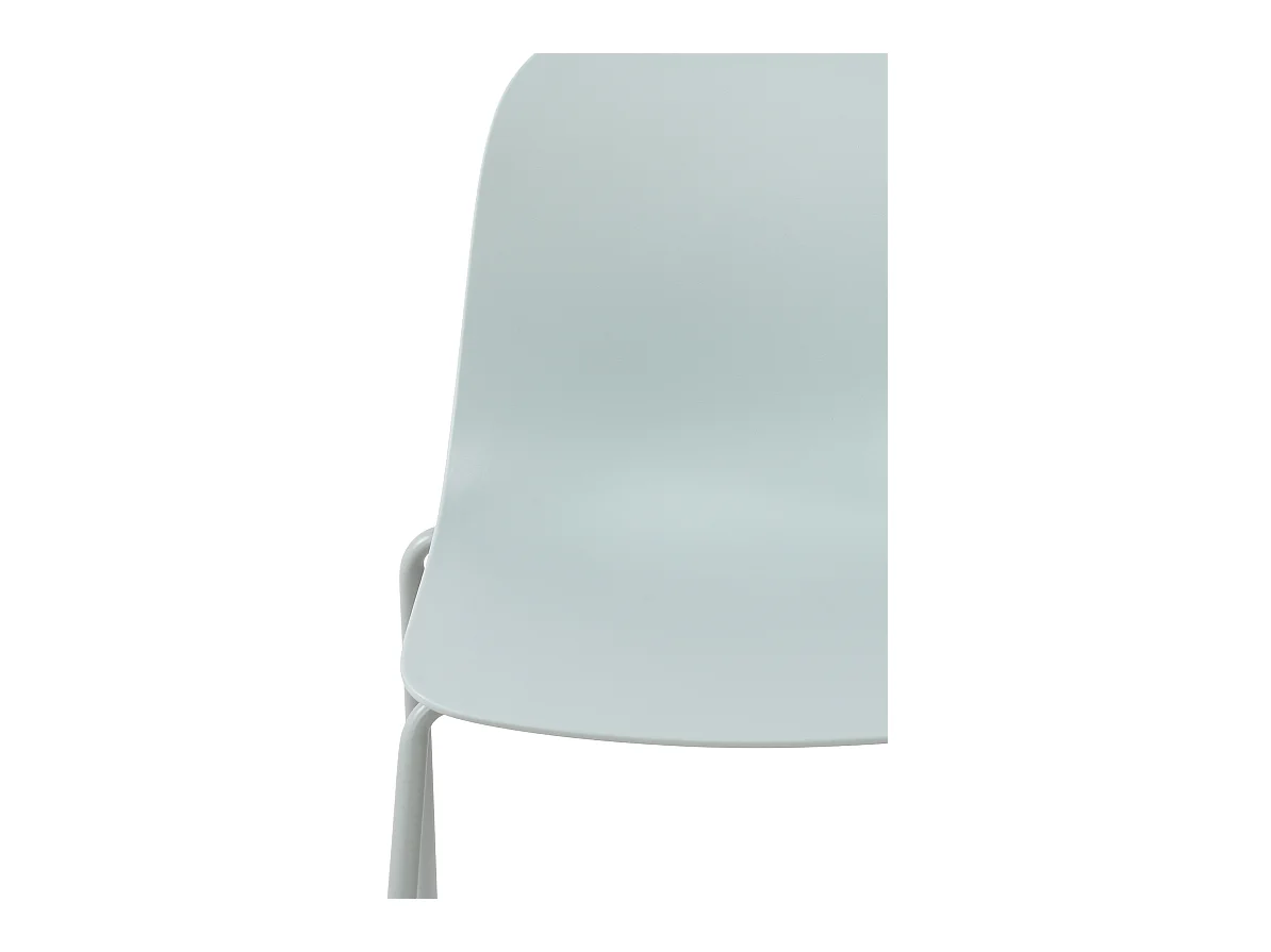 Lot de 2  Chaises de jardin - Plastique - Turquoise - Hardin