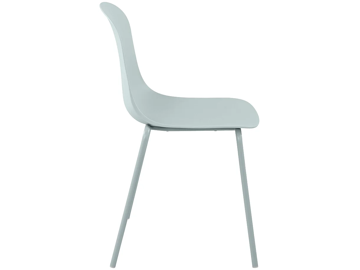 Lot de 2  Chaise de conférence - Plastique - Turquoise - Hardin