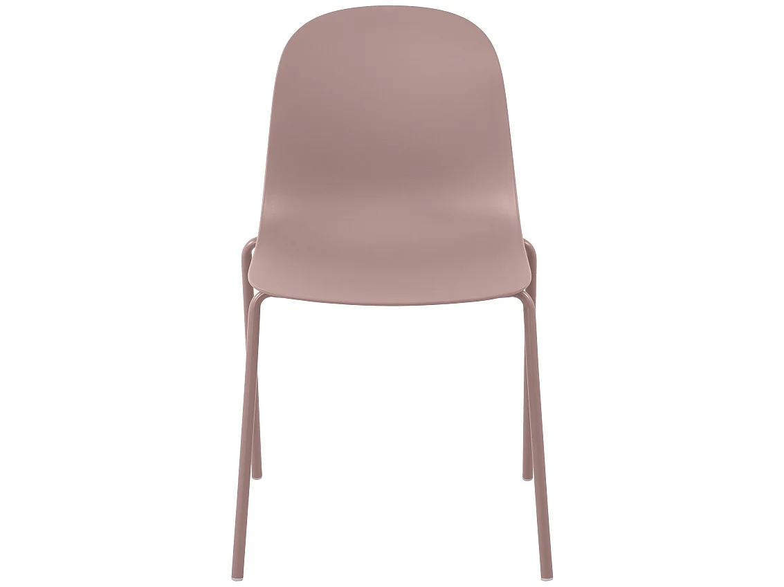 Lot de 2  Chaise de conférence - Plastique - Rose - Hardin