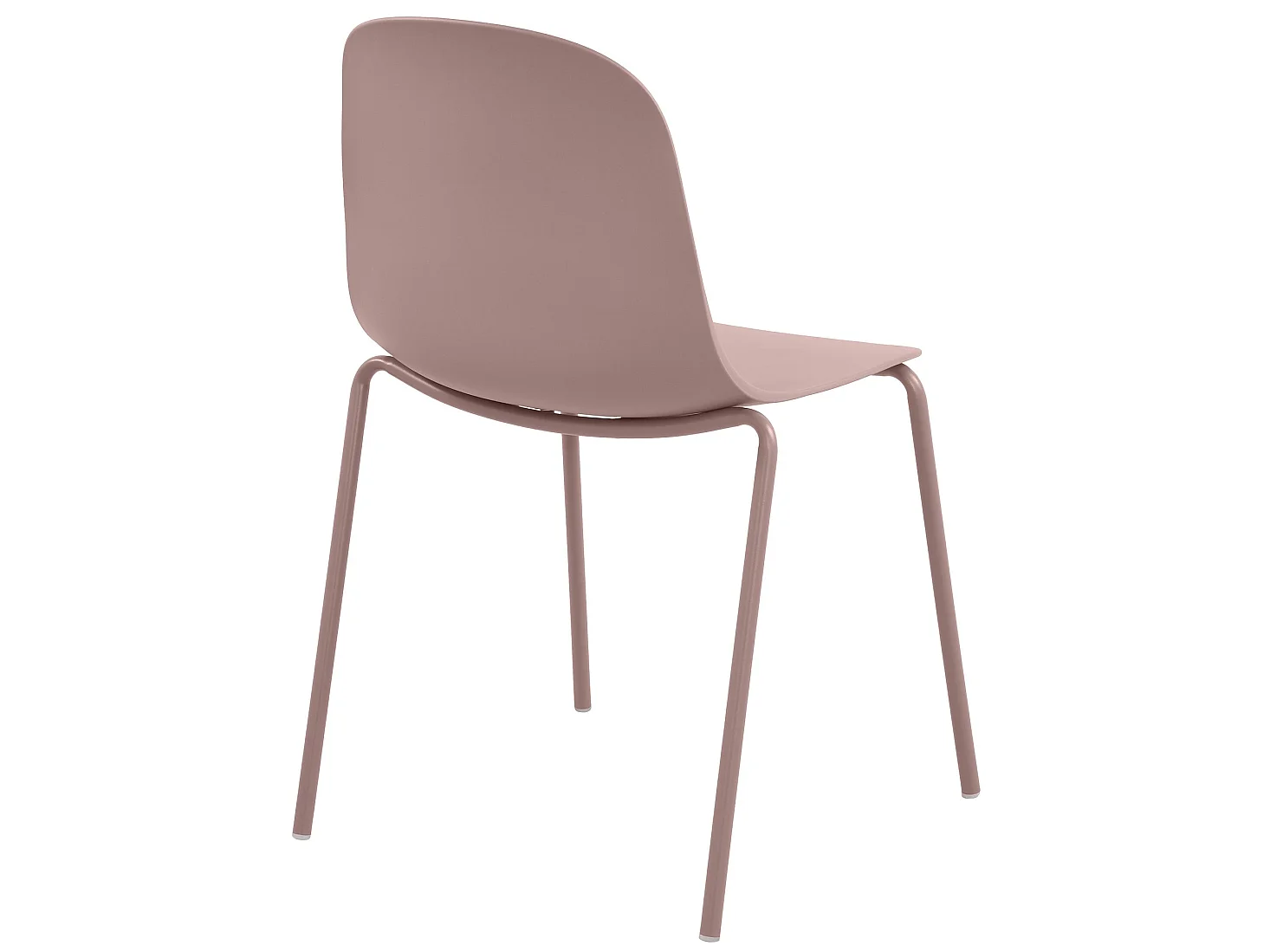 Lot de 2  Chaise de conférence - Plastique - Rose - Hardin