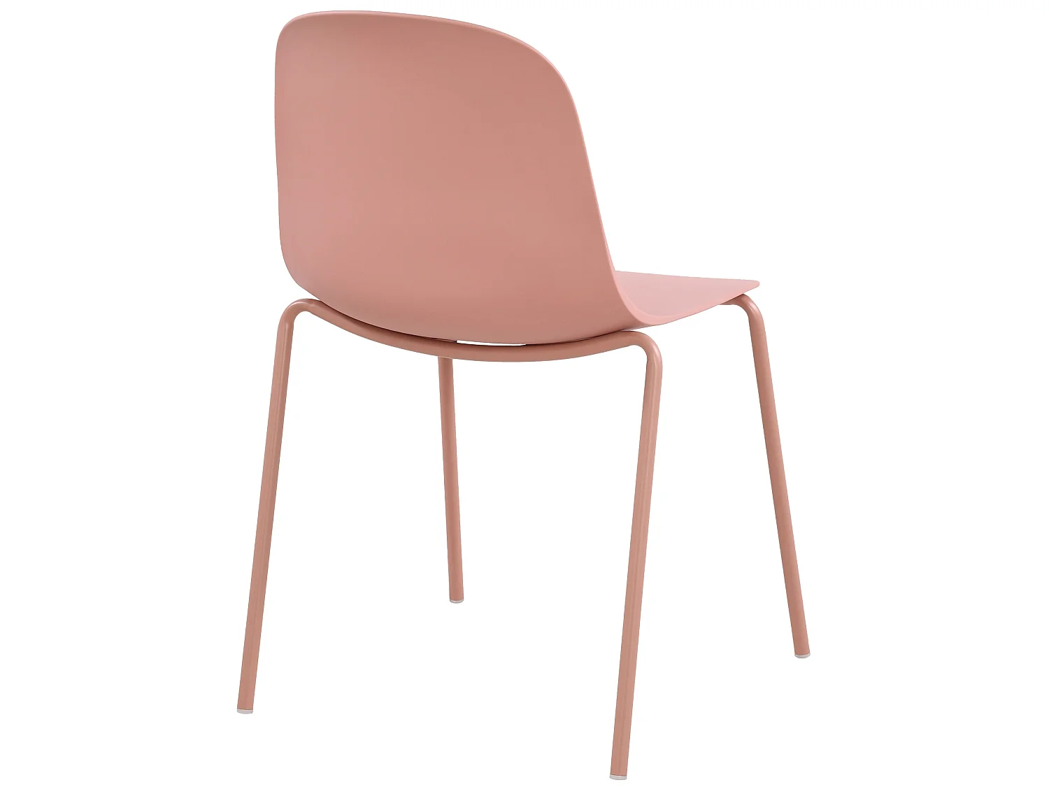 Lot de 2  Chaise de conférence - Plastique - Rose - Hardin