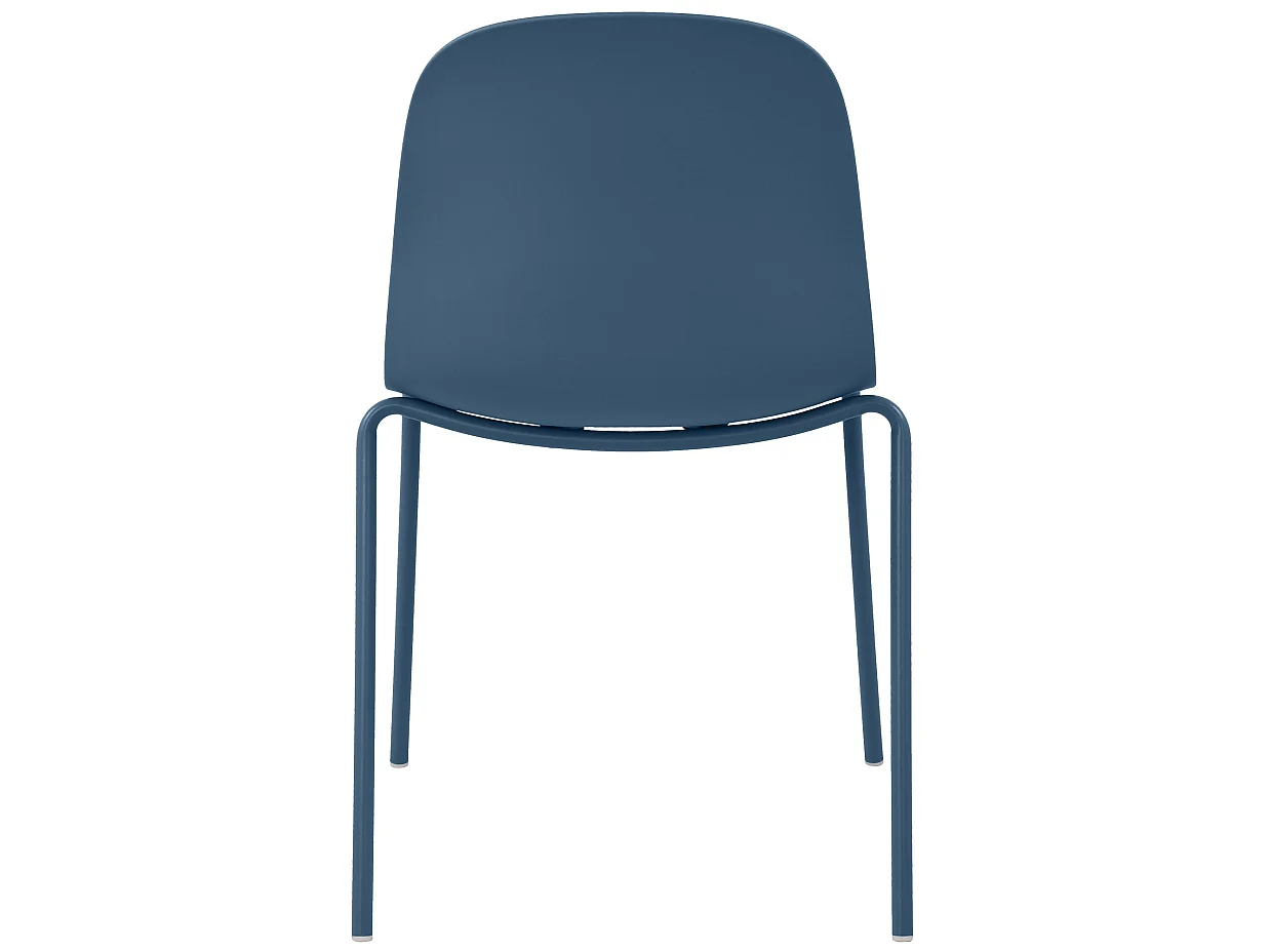 Lot de 2  Chaise de conférence - Plastique - Bleu - Hardin