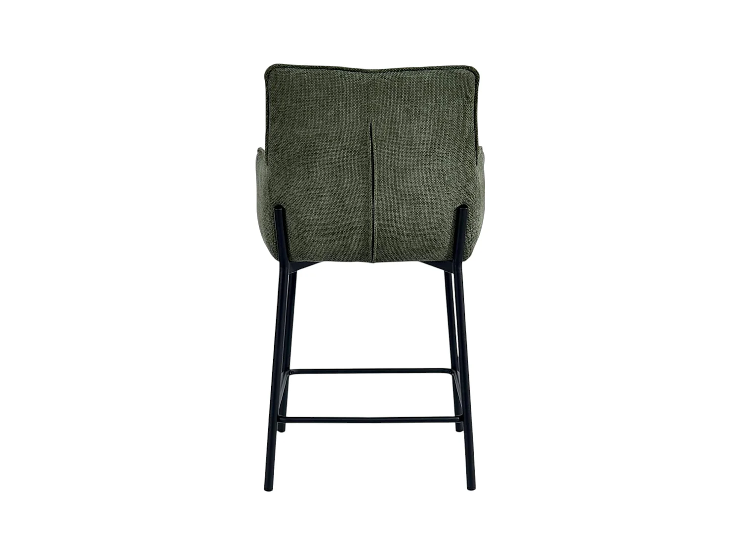 Tabouret de bar bi-matière vert (lot de 2) KERALA