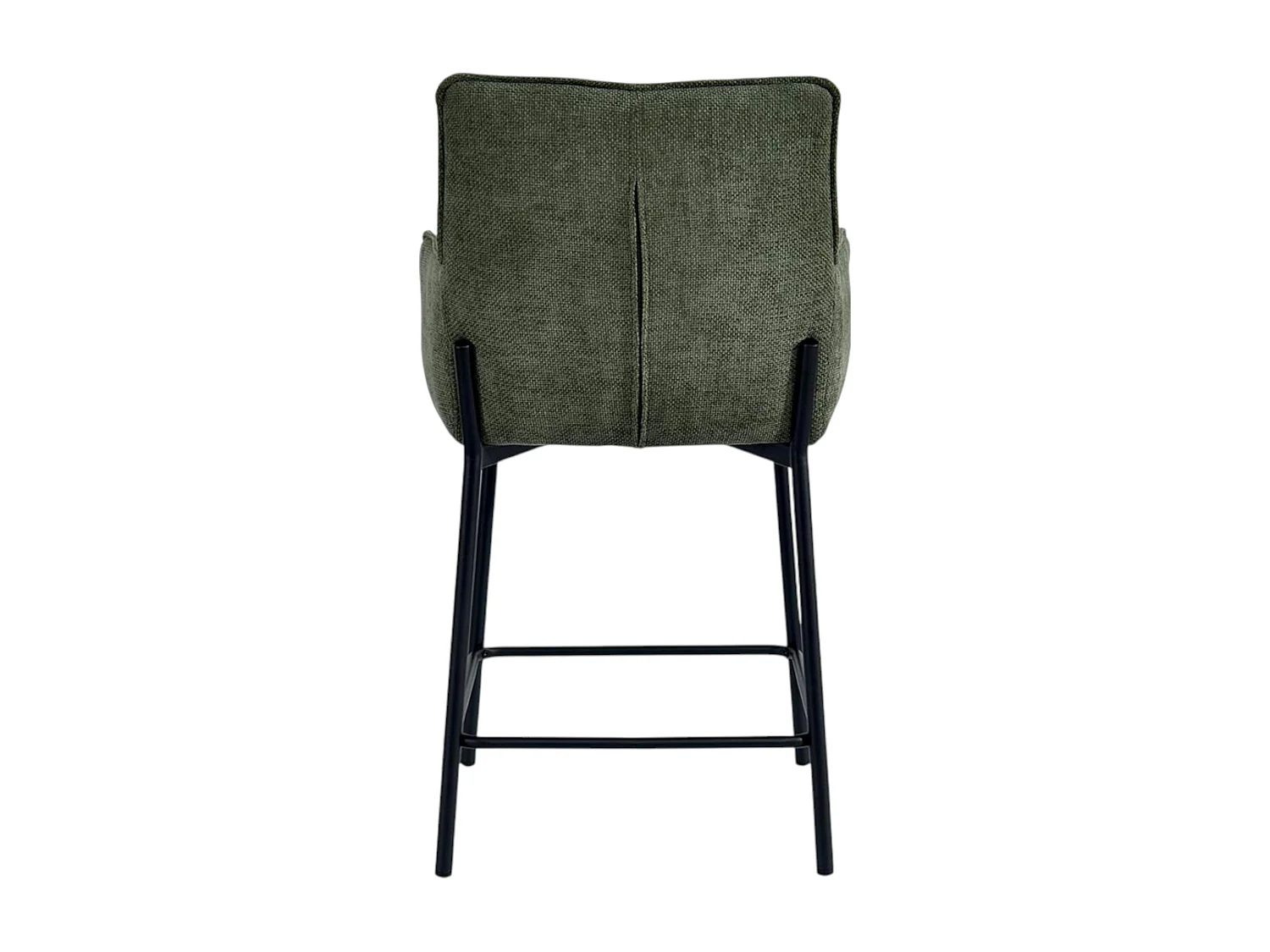 Tabouret de bar bi-matière vert (lot de 2) KERALA