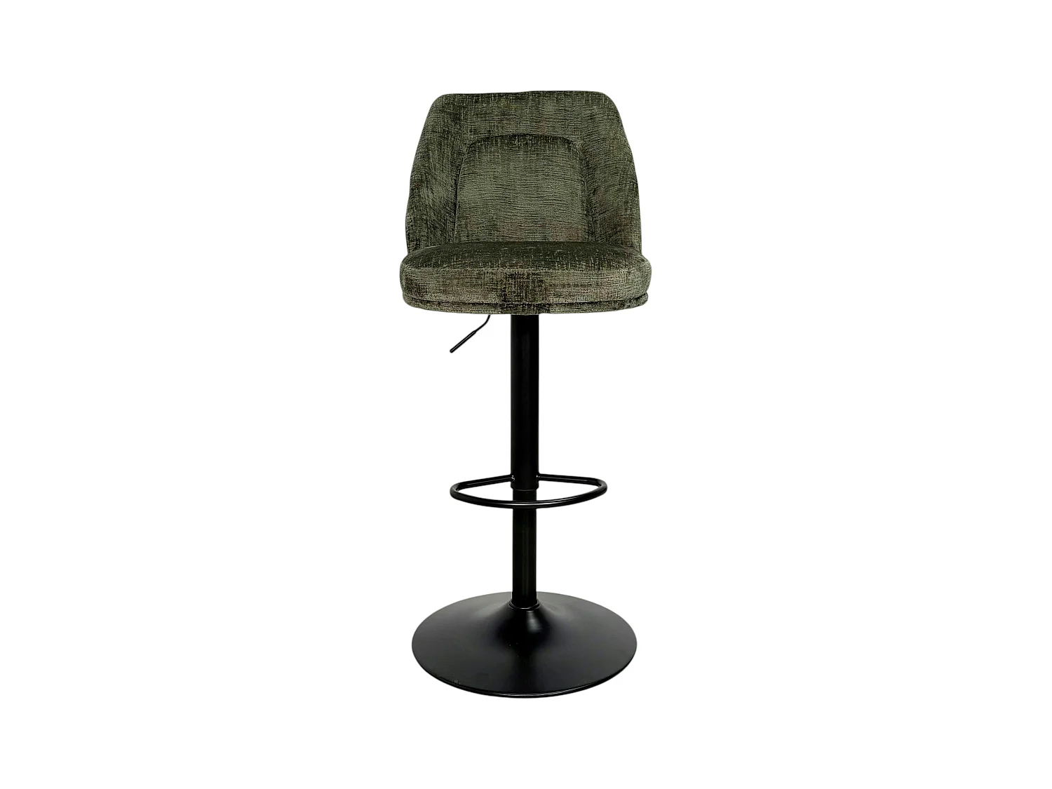Tabouret bar réglable vert avec dossier (lot de 2) IENA