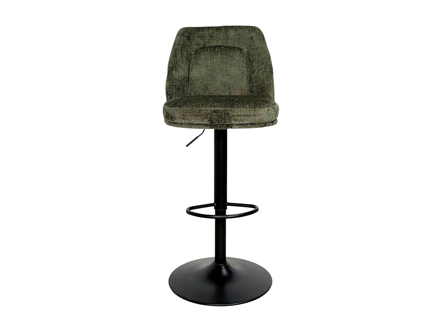 Tabouret bar réglable vert avec dossier (lot de 2) IENA