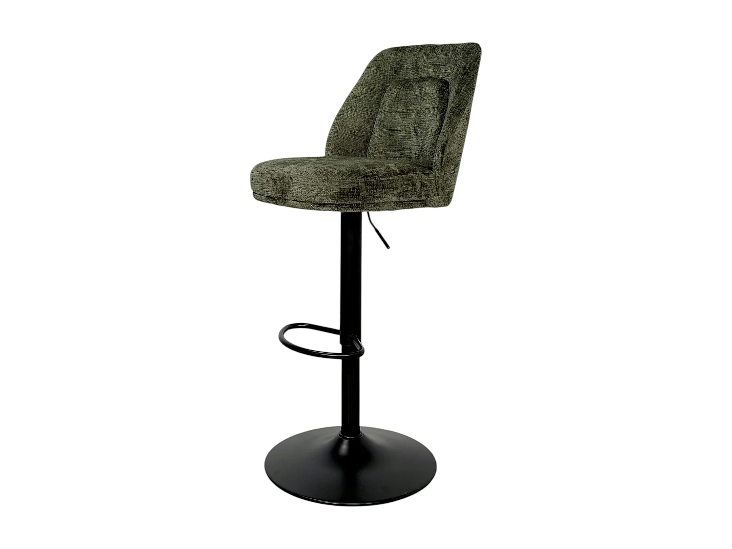 Tabouret bar réglable vert avec dossier (lot de 2) IENA
