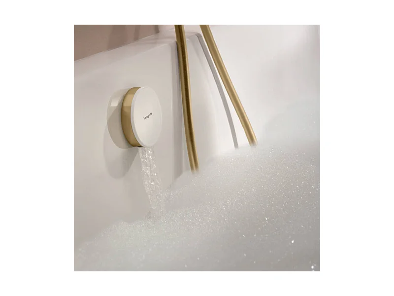 Pommeau de douche HANSGROHE Pulsify Select EcoSmart 105 3 jets relaxation + Flexible 160 cm Isiflex Bronze brossé