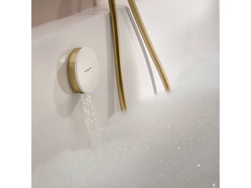 Pommeau de douche HANSGROHE Pulsify Select EcoSmart 105 3 jets relaxation + Flexible 160 cm Isiflex Bronze brossé
