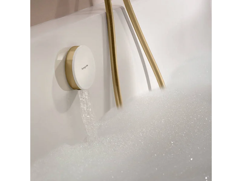 Pommeau de douche HANSGROHE Pulsify Select EcoSmart 105 3 jets relaxation + Flexible 160 cm Isiflex Bronze brossé