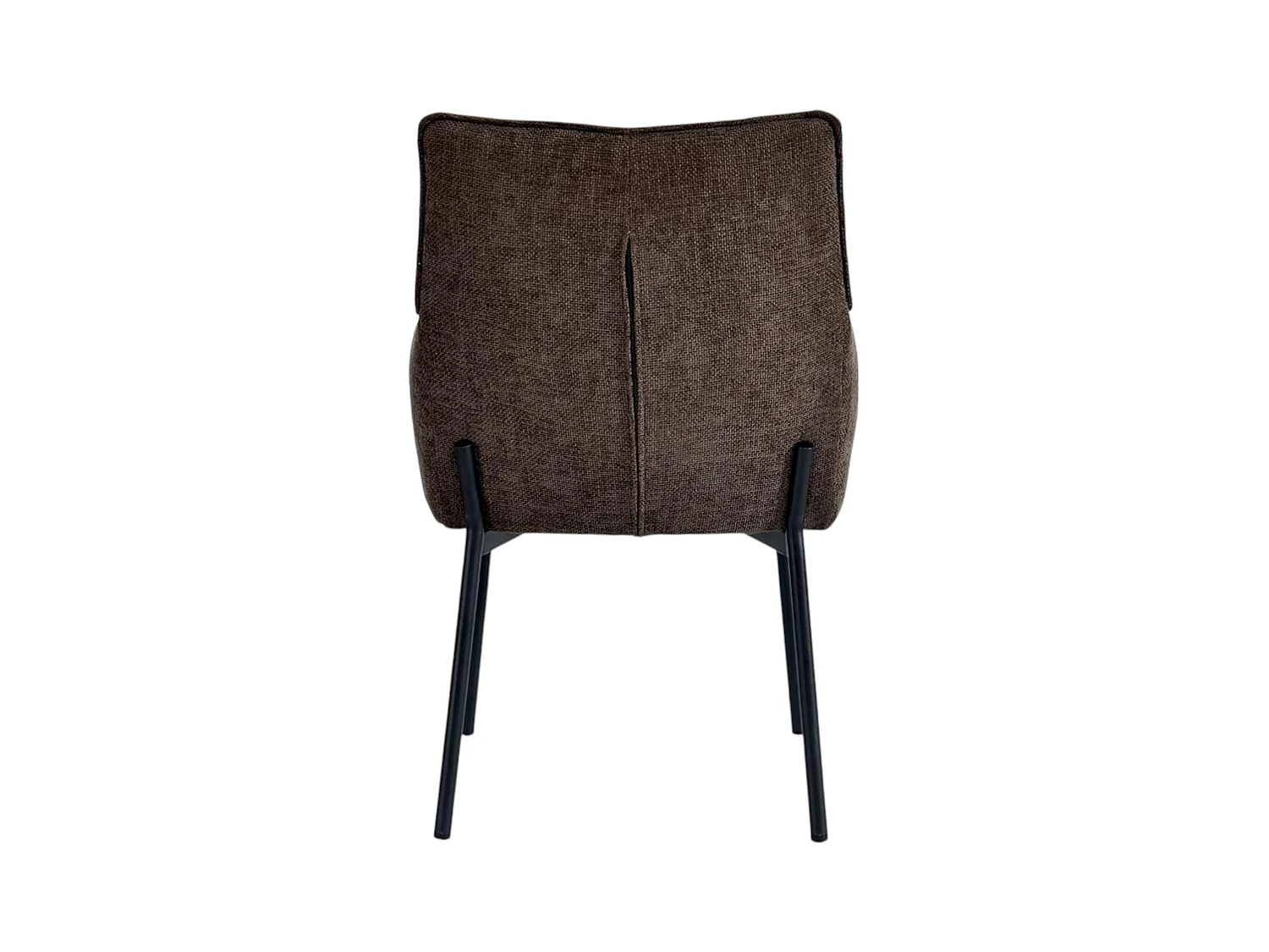 Chaise de salle à manger bi-matière marron (lot de 2) KERALA