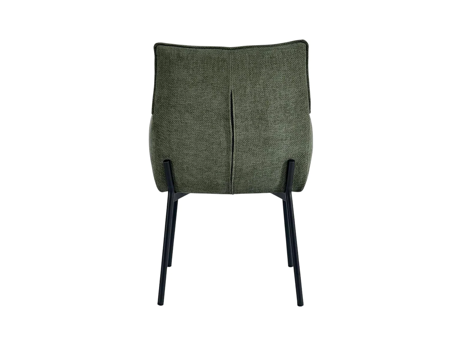 Chaise de salle à manger bi-matière verte (lot de 2) KERALA