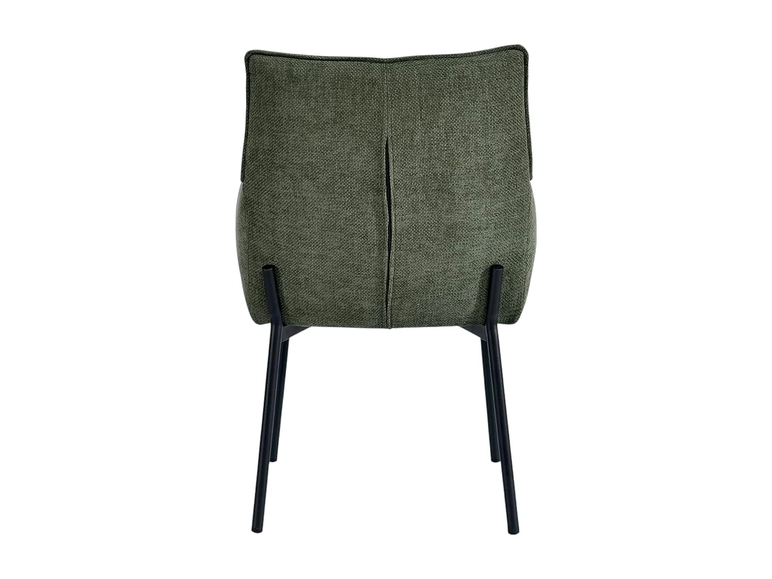 Chaise de salle à manger bi-matière verte (lot de 2) KERALA